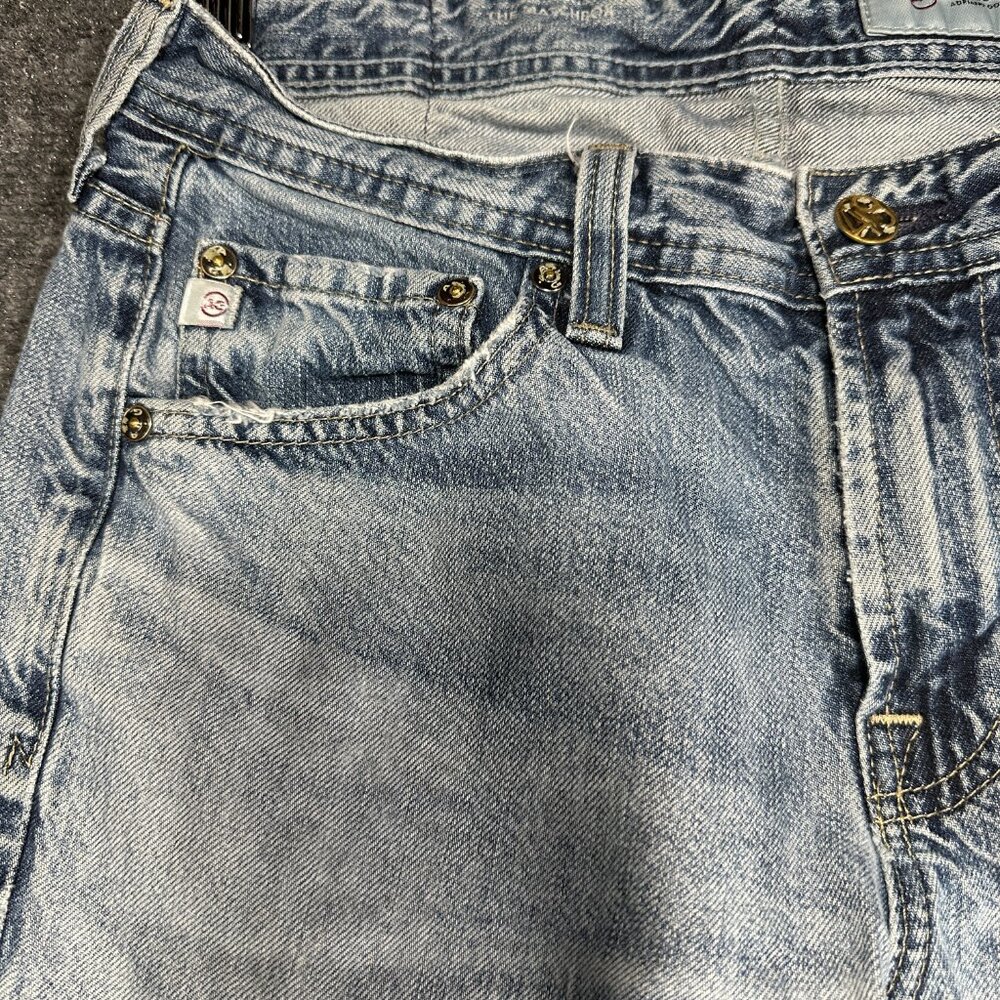 AG Adriano Goldschmied Jeans Mens 30 Straight Light Cotton Stretch Broken In - Picture 4 of 9
